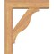 Ekena Millwork Funston Block Smooth Bracket w/ Offset Brace, Western Red Cedar, 5 1/2"W x 20"D x 24"H BKT0604X20X24FST05SWR - alternate 4